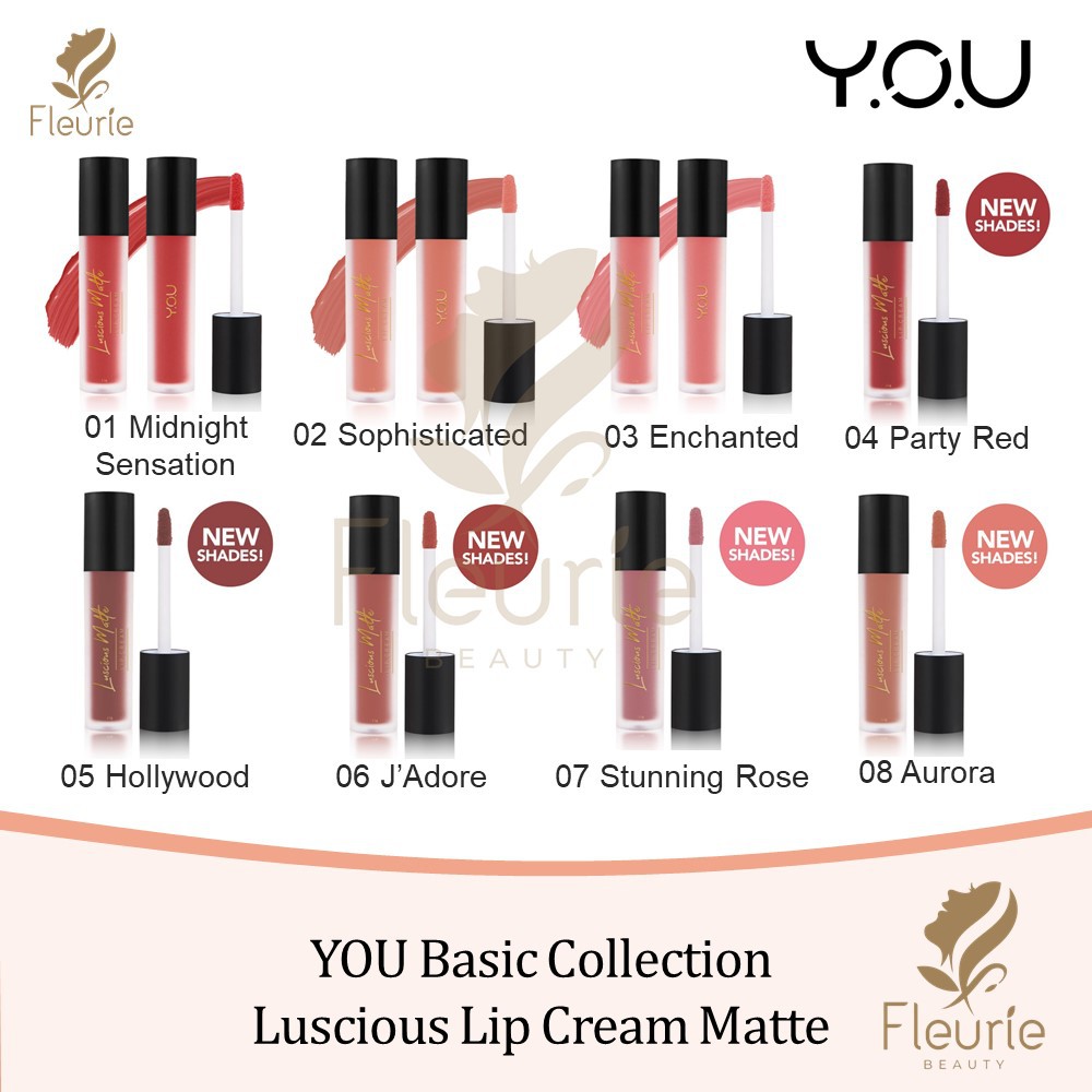 (Hàng Mới Về) Son Kem Lì You Luscious Lên Màu Chuẩn Đẹp