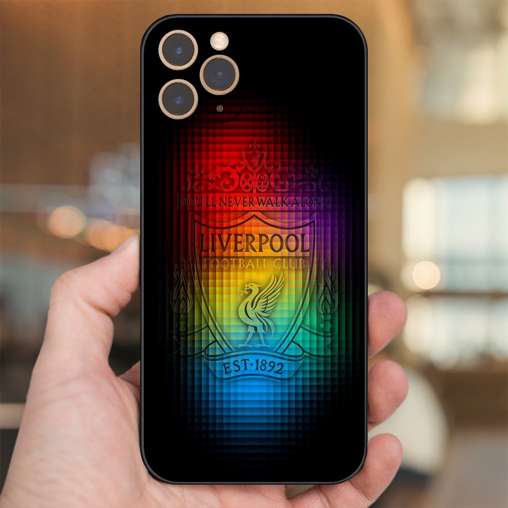 Ốp lưng iPhone 11 Pro dẻo đen cạnh vuông in hình Liverpool FC