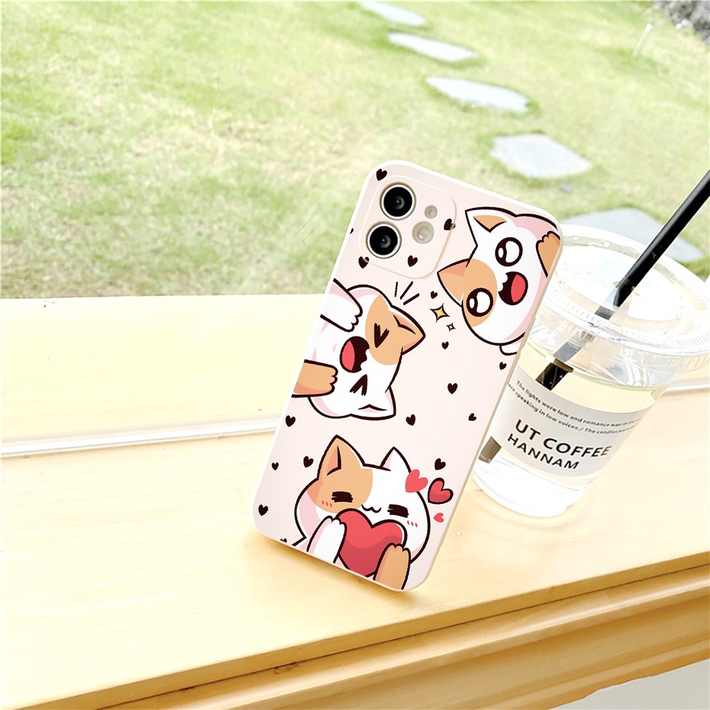 Ốp iphone hình mèo 3 trạng thái mặt siêu cute cho 6/6plus/6s/6splus/7/7plus/8/8plus/x/xr/xs/11/12/13/pro/max/plus/promax