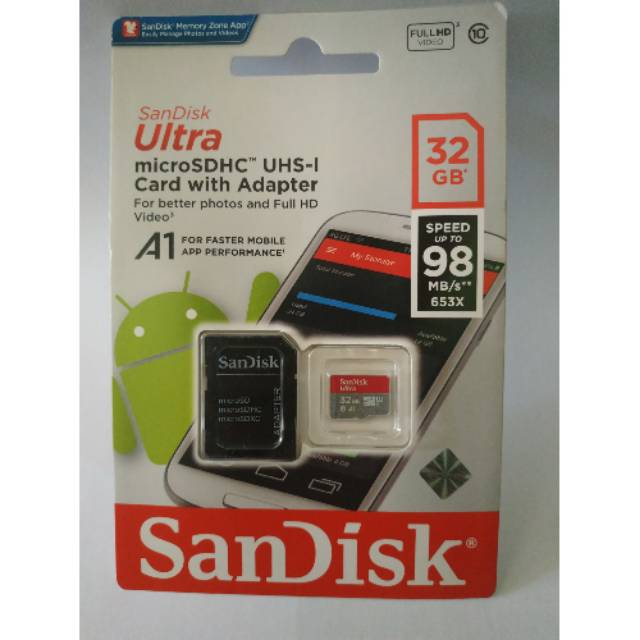 Thẻ Nhớ Sandisk A1 Microsd 32gb 98mbps | BigBuy360 - bigbuy360.vn