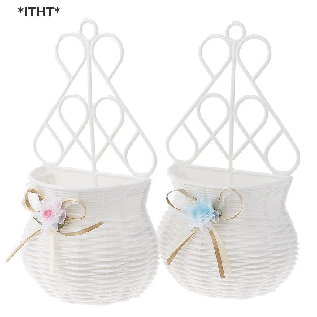 Giỏ Hoa / Lọ Hoa Giả Treo Tường Trang Trí DIY