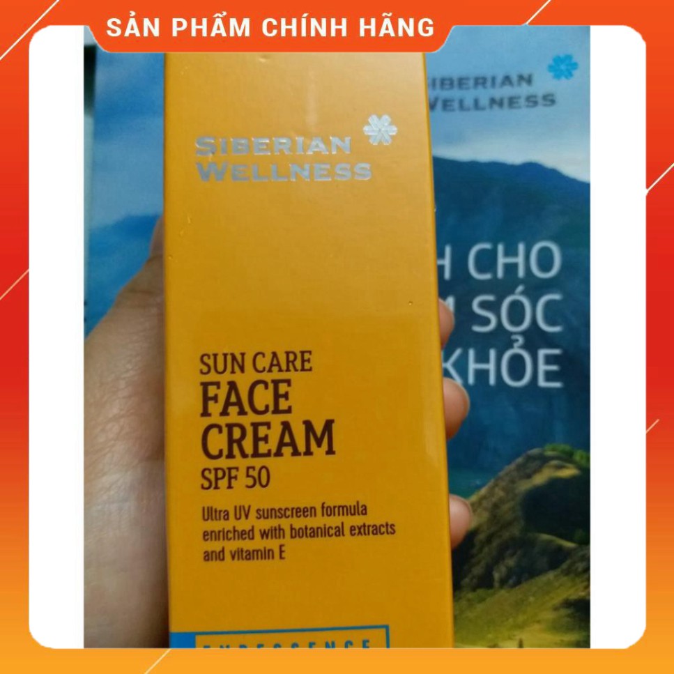 Kem chống nắng dùng cho mặt Siberian Wellness Sun Face Cream SPF 50 Siberi Nga | BigBuy360 - bigbuy360.vn