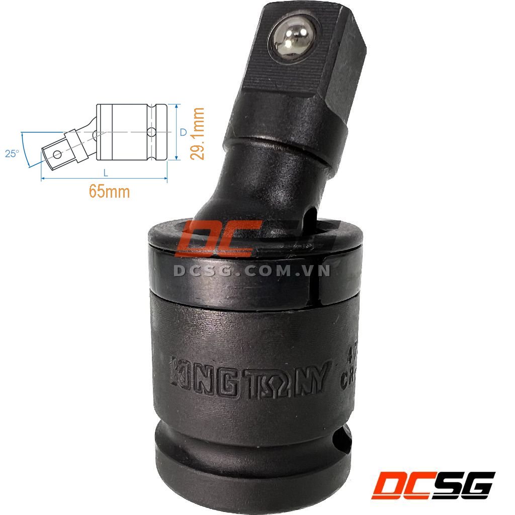 Đầu nối lắc léo thép CR-MO 1/2&quot; Kingtony 4797 | DCSG