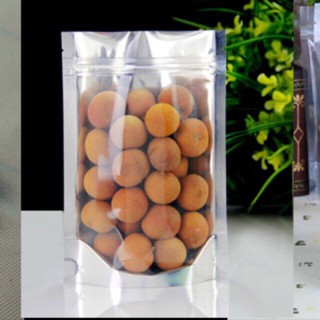 Túi zip bạc ghép size 18x26
