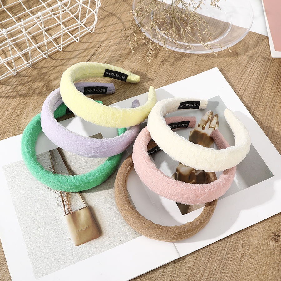 Băng Đô Cài Tóc Phối Lưới Ren 3cm Phong Cách Hàn Quốc Dành Cho Nữ