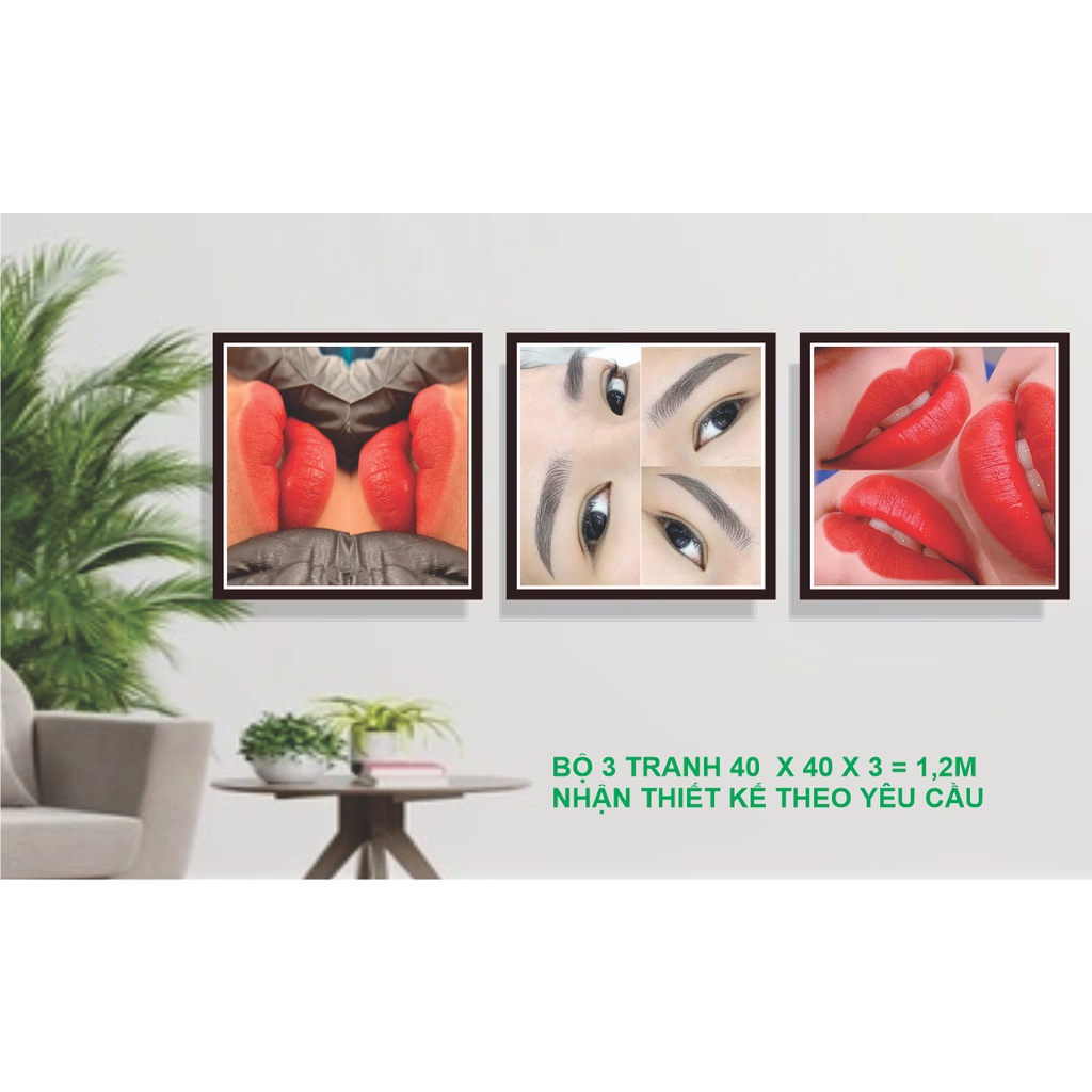 TRANH PHUN XĂM 3 TRANH 40*40