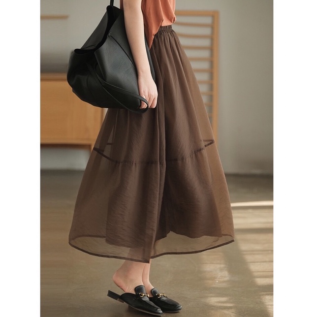 Chân Váy Dài Cao Cấp Chân Váy Organza chân váy midi