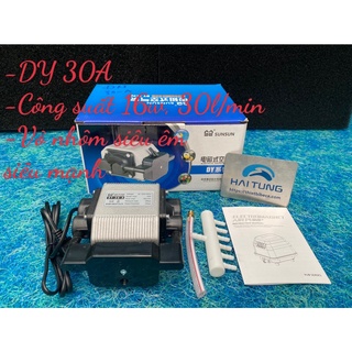Máy sủi oxy, máy sục khí bể cá sunsun dy 30a- 50a vỏ nhôm siêu êm siêu mạnh