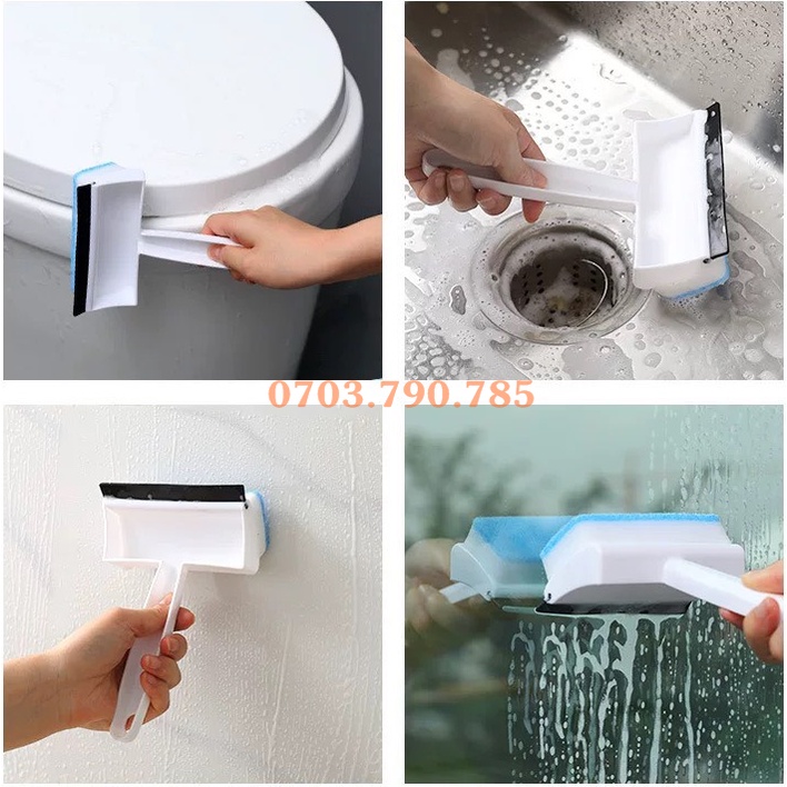 Dụng Cụ Lau Kính 2 Mặt Đa Năng