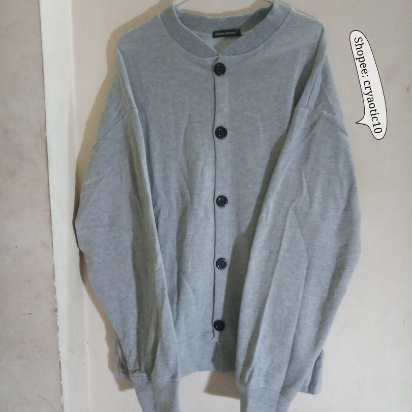 Áo khoác cardigan form rộng trơn màu basic unisex