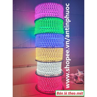 Đèn led dây đôi 2835 - 220v trang trí - Dây led màu đỏ, trắng,vàng,xanh,hồng đủ màu siêu sáng quấn cây , ốp tường