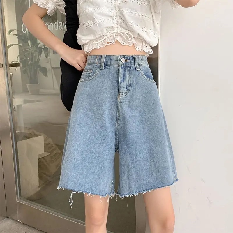 Quần Jeans Ngố Nam Nữ Unisex Có Khuy Điều Chỉnh Eo Màu Xanh Nhạt Chất Đẹp Loại 1 Ống Rộng Cạp Cao Đủ Size Ulzzang