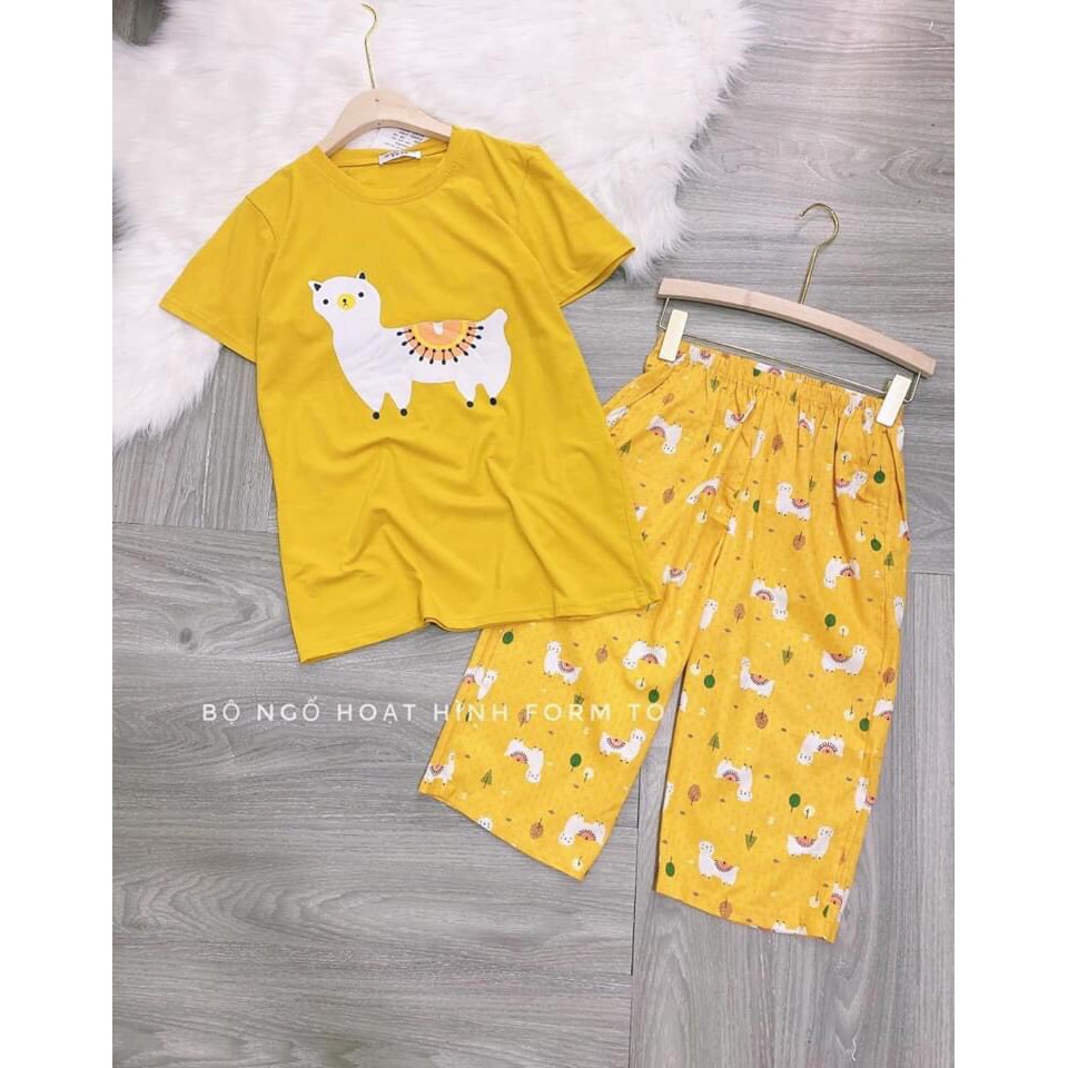 Bộ ngố áo cotton hoạt hình | BigBuy360 - bigbuy360.vn