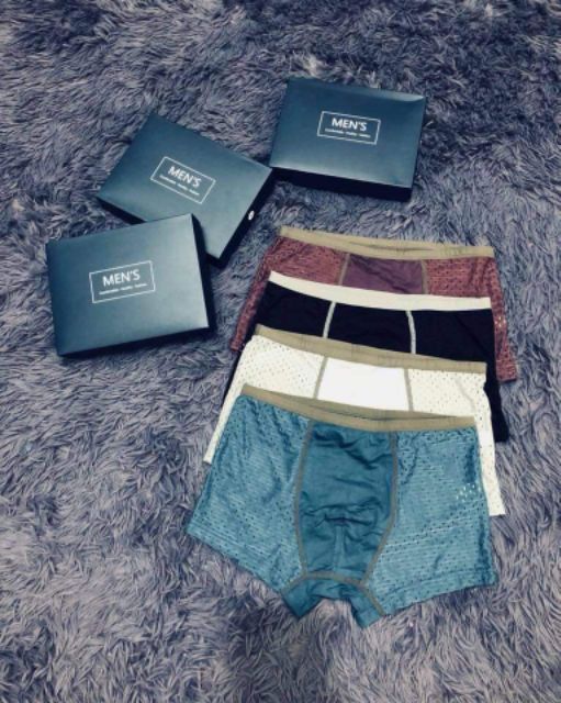 Set 1 hộp 4 chiếc quần sịp nam thông hơi men's cao cấp