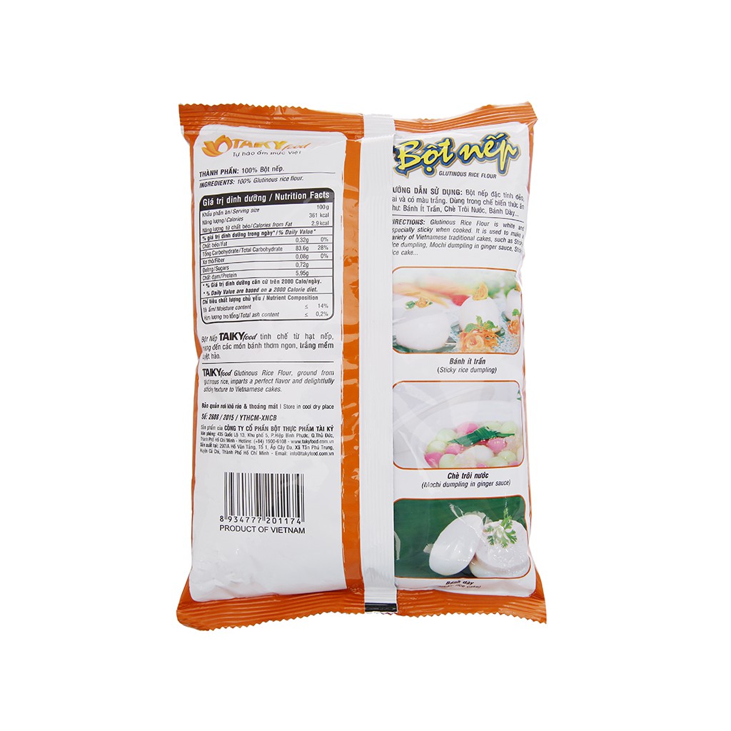 bột nếp tài ký 400g hsd 2021