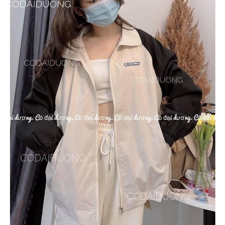 Áo khoác kaki phối chữ ngực hot hit Fom chất bao đẹp