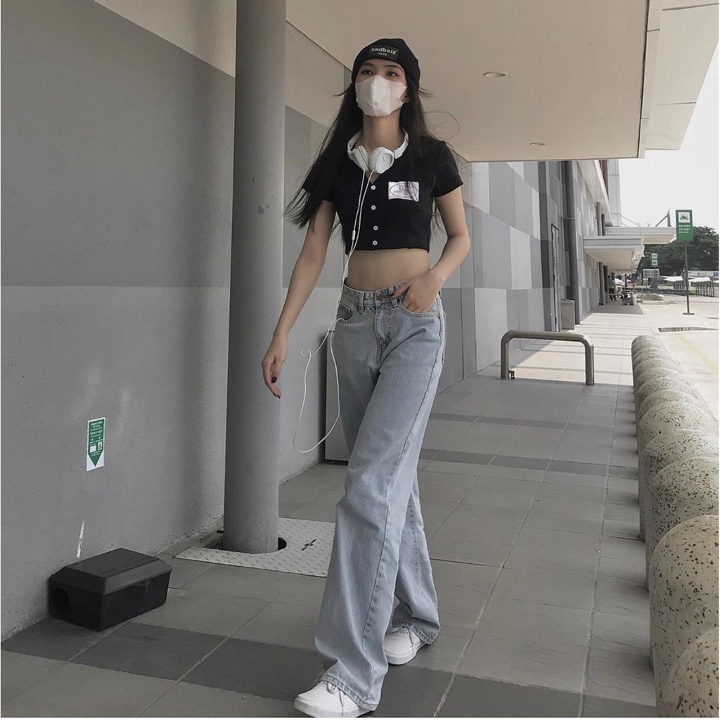 Áo CROPTOP BAE BANDAR Ulzzang Nữ 1hit_unisex (6 màu)