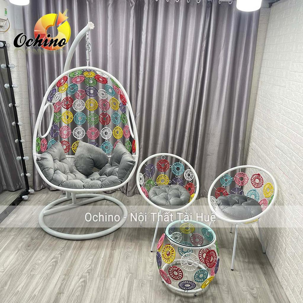 Bộ Xích Đu Đơn Mẫu Hoa Để Sân Vườn Cao Cấp (Ảnh Thật Và Video)