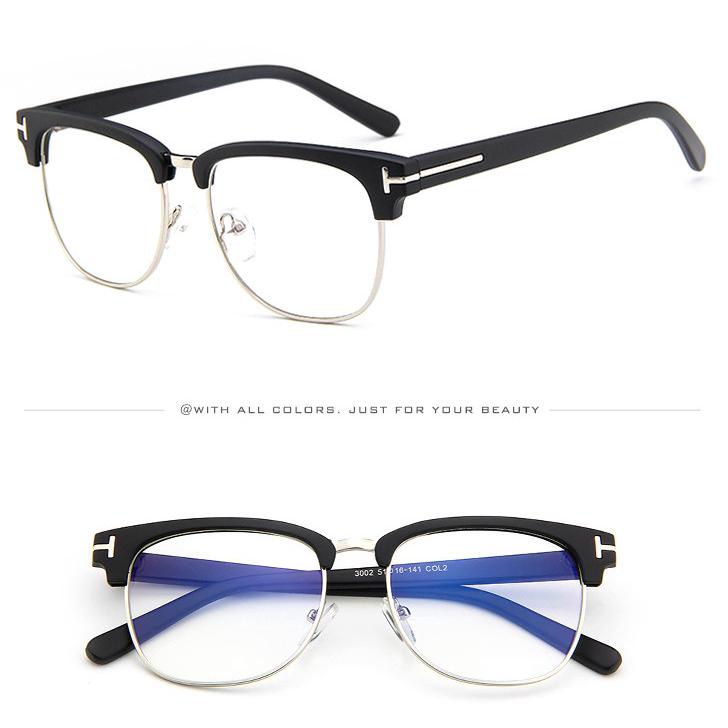 Clear Glasses Vintage Frames Men  1 pcs Optical Square