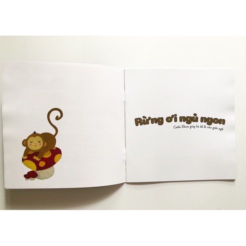 Sách Ehon - Buồn ngủ ơi buồn ngủ Rừng ơi ngủ ngon Cho bé 0 4 tuổi wabooks