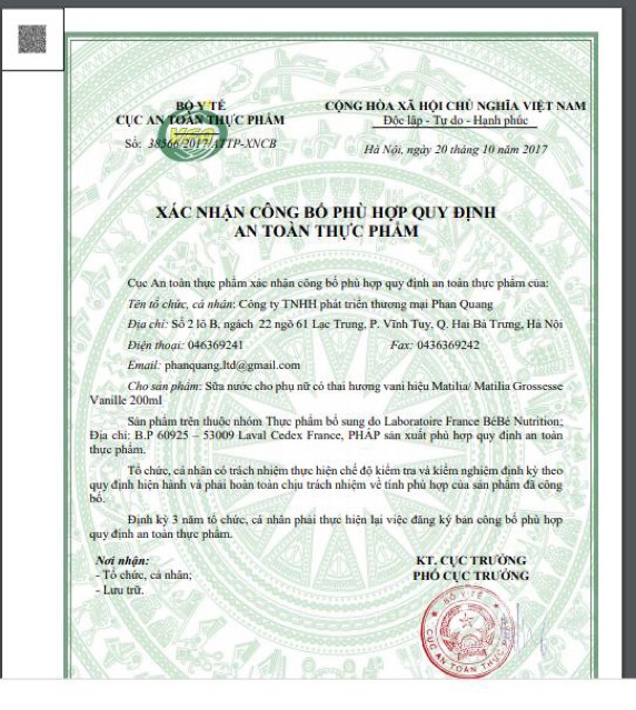 Date 7/24 Lốc 4 hộp sữa bầu Matilia Pháp