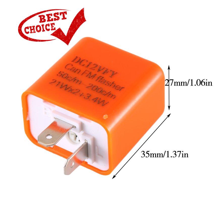 Rơ Le Chớp Tắt Đèn Led 12v 2 Pin Cho Xe Máy