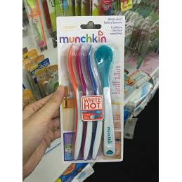 Thìa mềm báo nóng Munchkin - Mỹ - Bé ăn dặm - Ảnh Chụp Thật