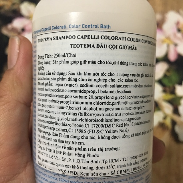 DẦU GỘI GIỮ MÀU NHUỘM CHO TÓC SÁNG BÓNG TEOTEMA COLOR CONTROLLING SHAMPOO 250ml