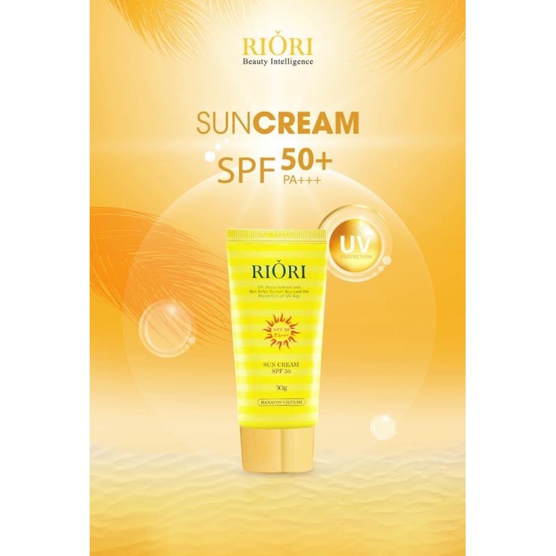 Kem chống nắng Riori Hana Whitening (SPF50/PA+++) cao cấp