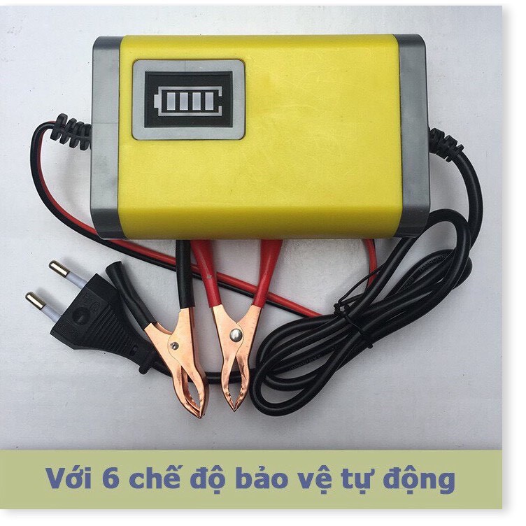 Bộ kích sạc acquy, máy sạc bình acquy 12v, bộ nạp ác quy tự ngắt sạc nhanh