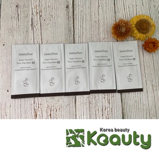 Sample dùng thử mặt nạ đất sét Innisfree Super Volcanic Pore Clay Mask 2x 3ml