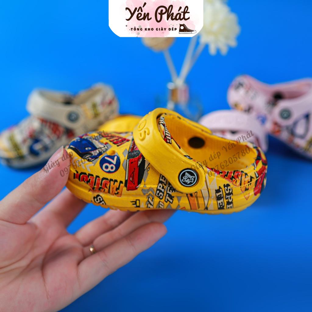 Dép Sục Cross Cho Bé Size Nhí Hình Ô Tô MS1908 Eva Siêu Nhẹ (Ảnh Thật)