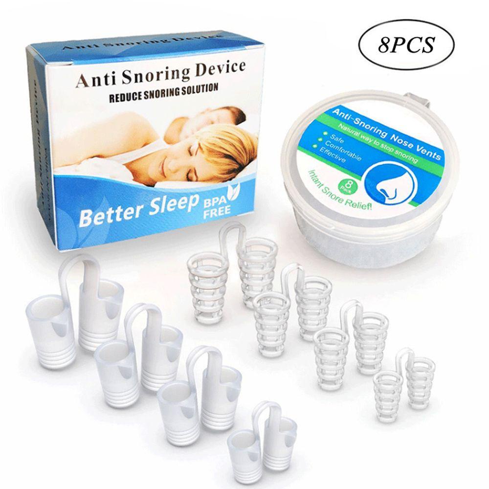 SOFTNESS Set 8 Kẹp Mũi Chống Ngáy Chăm Sóc Sức Khỏe Tiện Lợi