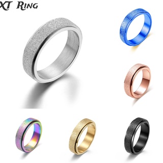 Nhẫn xoay bằng thép không gỉ thời trang cá tính đơn giản cho nam