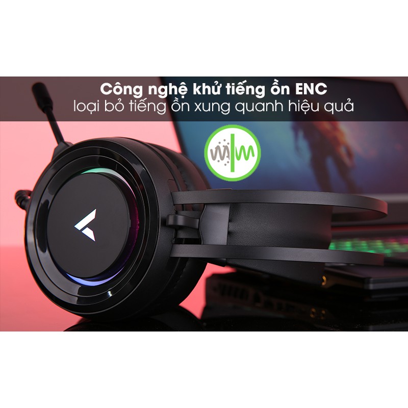 Tai nghe Gaming Rapoo Vpro VH500 Virtual 7.1 RGB - Hàng chính hãng