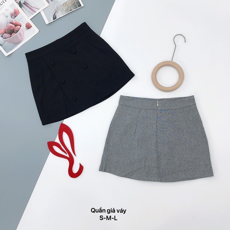 🌹 Quần giả váy 6 nút bọc  chất bao đẹp | BigBuy360 - bigbuy360.vn