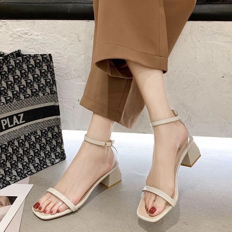 Sandal Cao Gót Cài Khóa Cài Quai Phong Cách Thời Trang Roman Dành Cho Nữ 2022