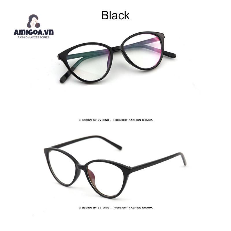 ✨✨kính mắt mèo Mắt Kính Cận Thị Siêu Nhẹ Chống Ánh Sáng Xanh Kiểu Cổ Điển Thời Trang