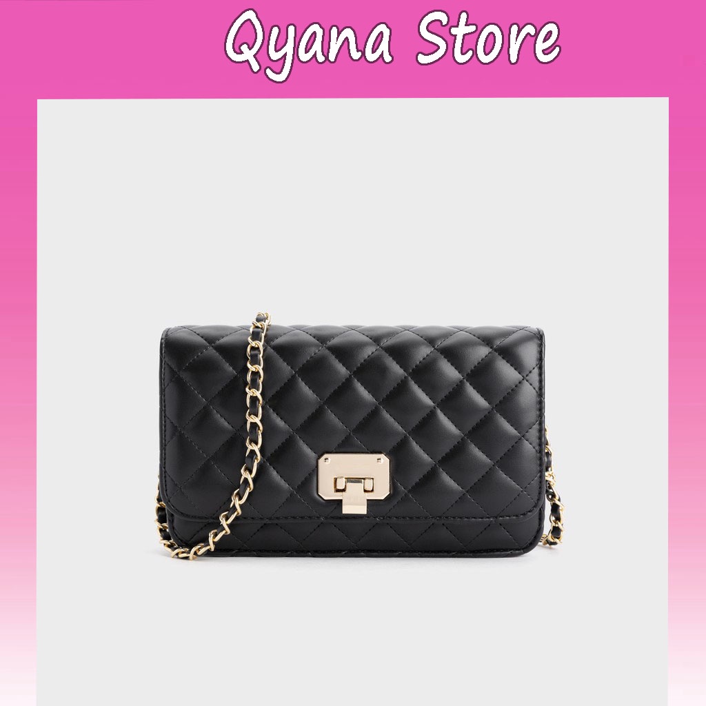 Túi Xách Nữ Đeo Chéo Ô Trám Nắp Gập Qyana Store Tx8