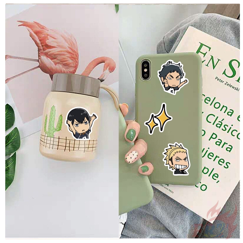 Set 40 sticker dán trang trí Laptop/tập ảnh/nhật ký/ván trượt DIY