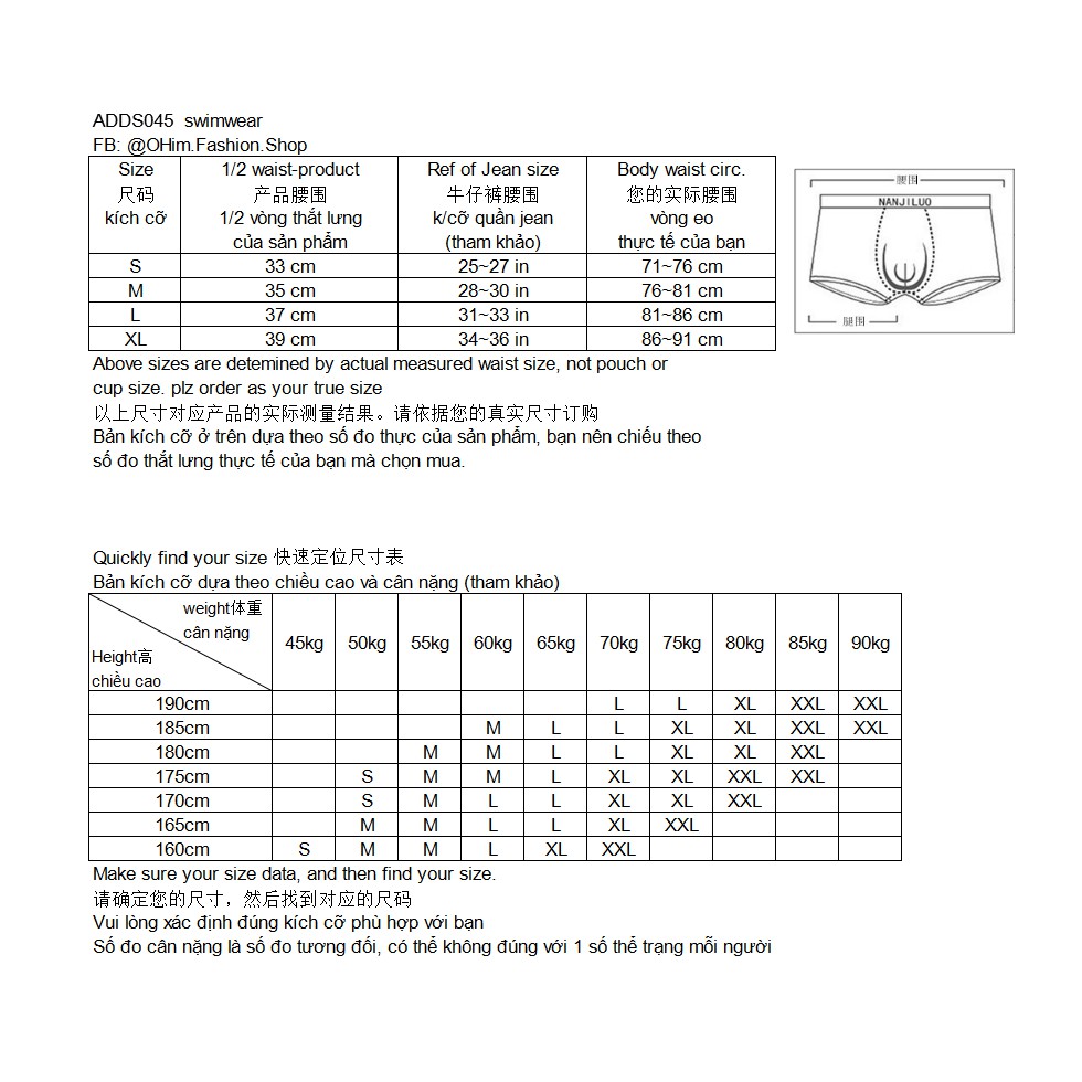 Quần bơi nam - tam giác brief Addicted ADDS045 | BigBuy360 - bigbuy360.vn