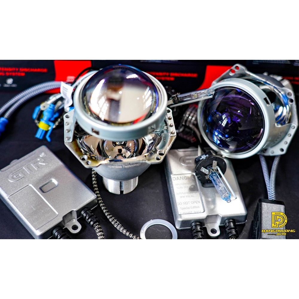 COMBO Bi XENON GTR BLUE LENS + BÓNG XENON GTR 150% + BALLAST 38W