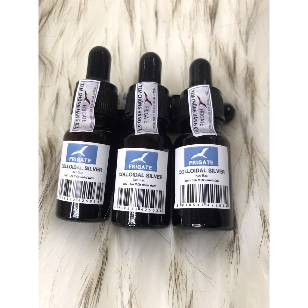 [MÃ FRIGBH111- 10% đơn 500K] COLLOIDAL SILVER - KEO BẠC FRIGATE - HỖ TRỢ ĐIỀU TRỊ MỤN, DEMODEX 5ml