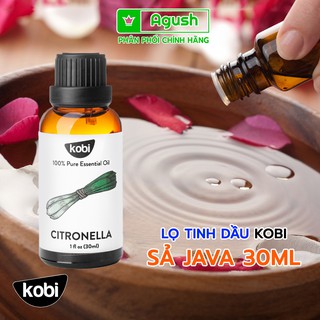 Tinh dầu Sả Java thiên nhiên thơm, xông phòng nguyên chất thư giãn, giảm stress, khử mùi KOBI lọ 30ML - Agush