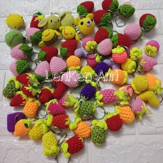 Móc khoá len trái cây