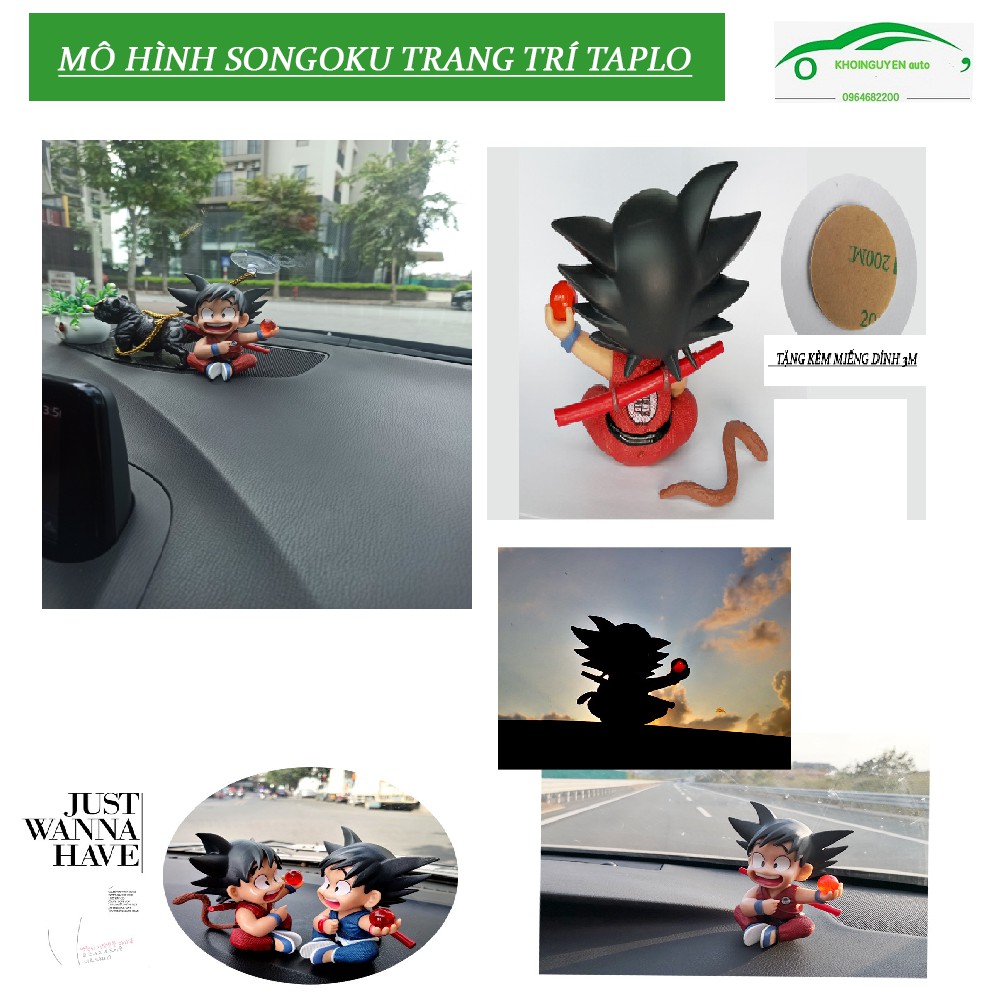 [XẢ KHO-THANH LÝ] Mô hình Songoku trang trí taplo - góc làm việc