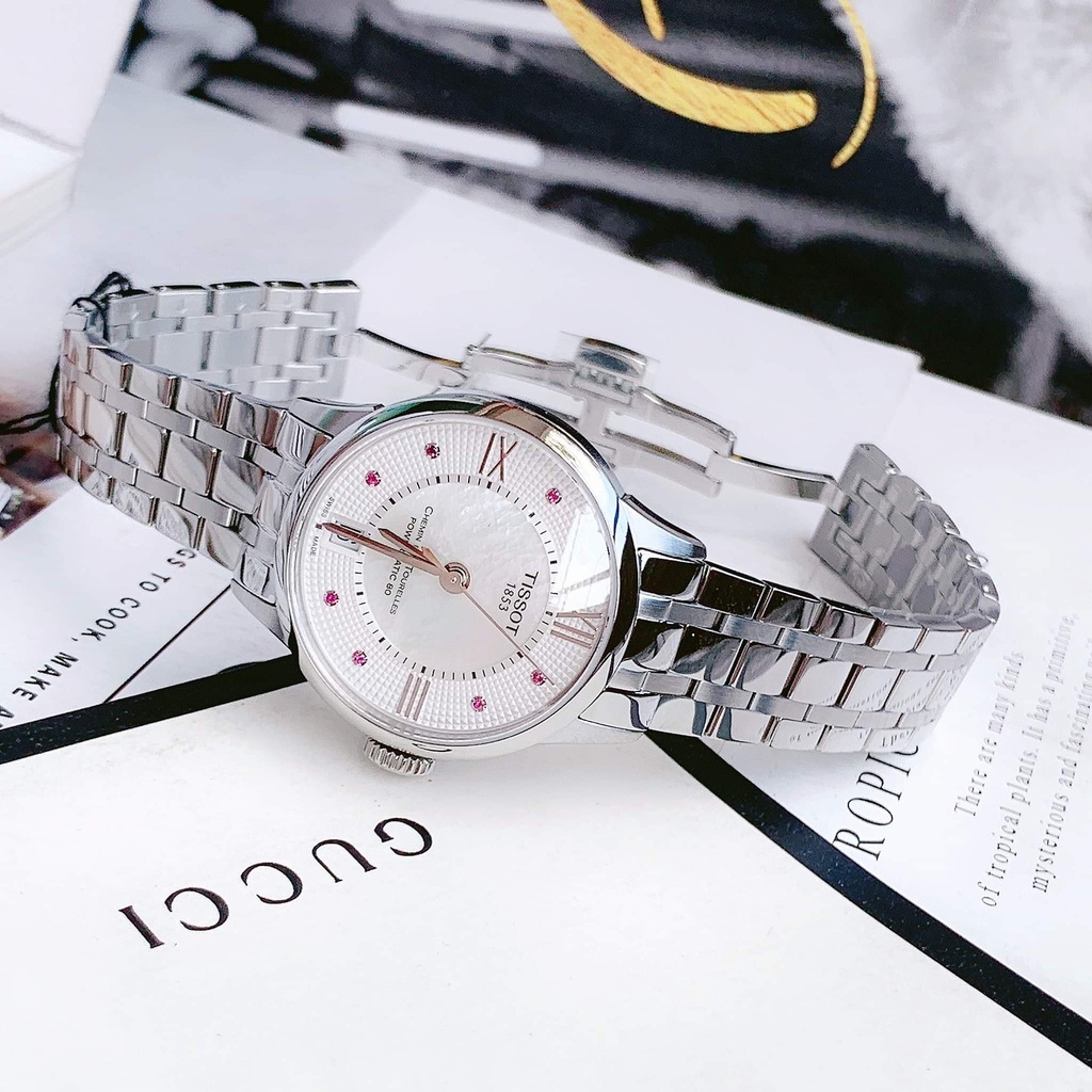 Đồng hồ nữ Tissot T099.207.11.113.00 - Chemin Des Tourelles Lady Rubies White chính hãng