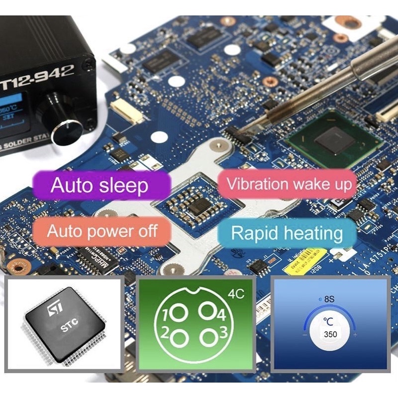 Trạm hạn T12-A 24v 5A 70W full phụ kiện