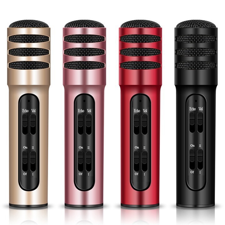 Micro livestream T2K Shop C7 (Loại 1, đủ phụ kiện) Thu Âm Hát Karaoke Livestream 3 in 1