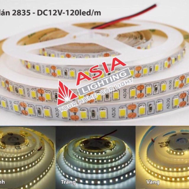 Led dây dán 2835 12v siêu sáng- hàng công ty